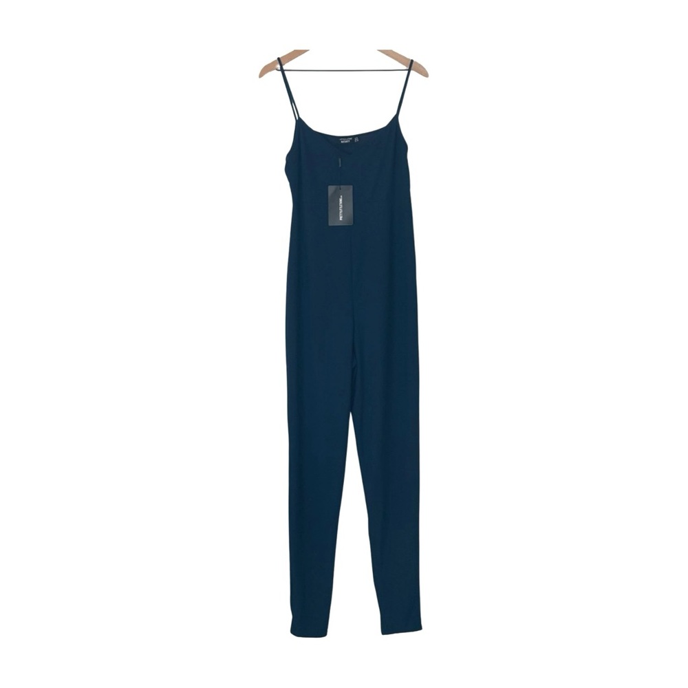 NWT Maternity Navy Blue Ribbed Jumpsuit. Size 10